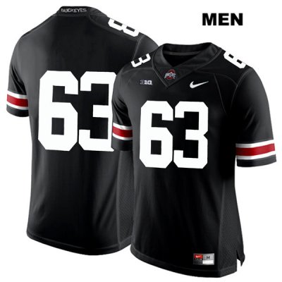 Men's NCAA Ohio State Buckeyes Kevin Woidke #63 College Stitched No Name Authentic Nike White Number Black Football Jersey QY20U18XO